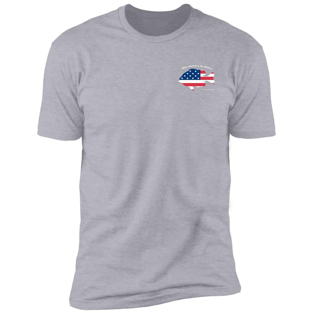 Red White & Bluegill™ :: Mens SS American Flag Tshirt :: Americana